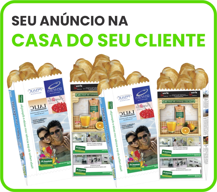 Sacos de pão personalizados com anúncios da GreenPão